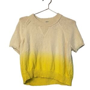 Madewell Dip-Dye Raglan short sleeved Sweater size XXS